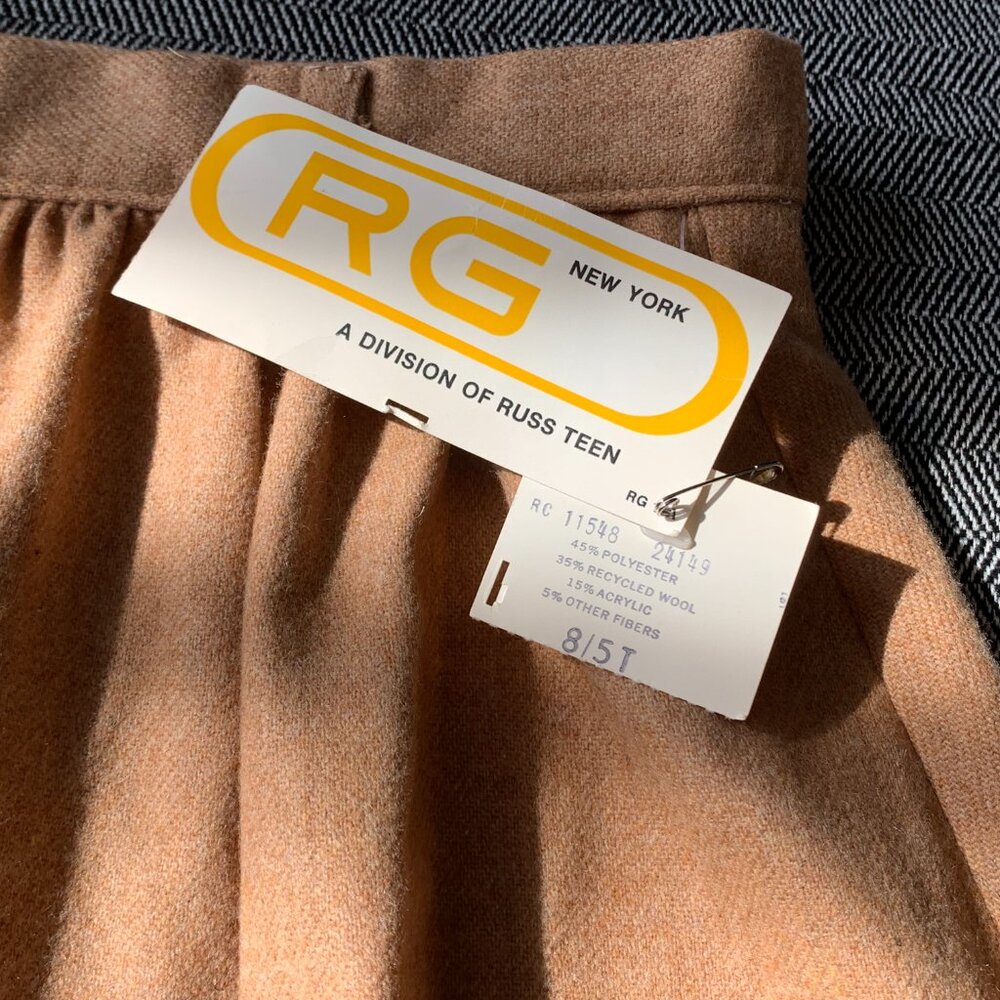 Wool Blend Vintage Skirt Youth Kids Girls Size 8 Medium, 23" Waist - Picture 4 of 15